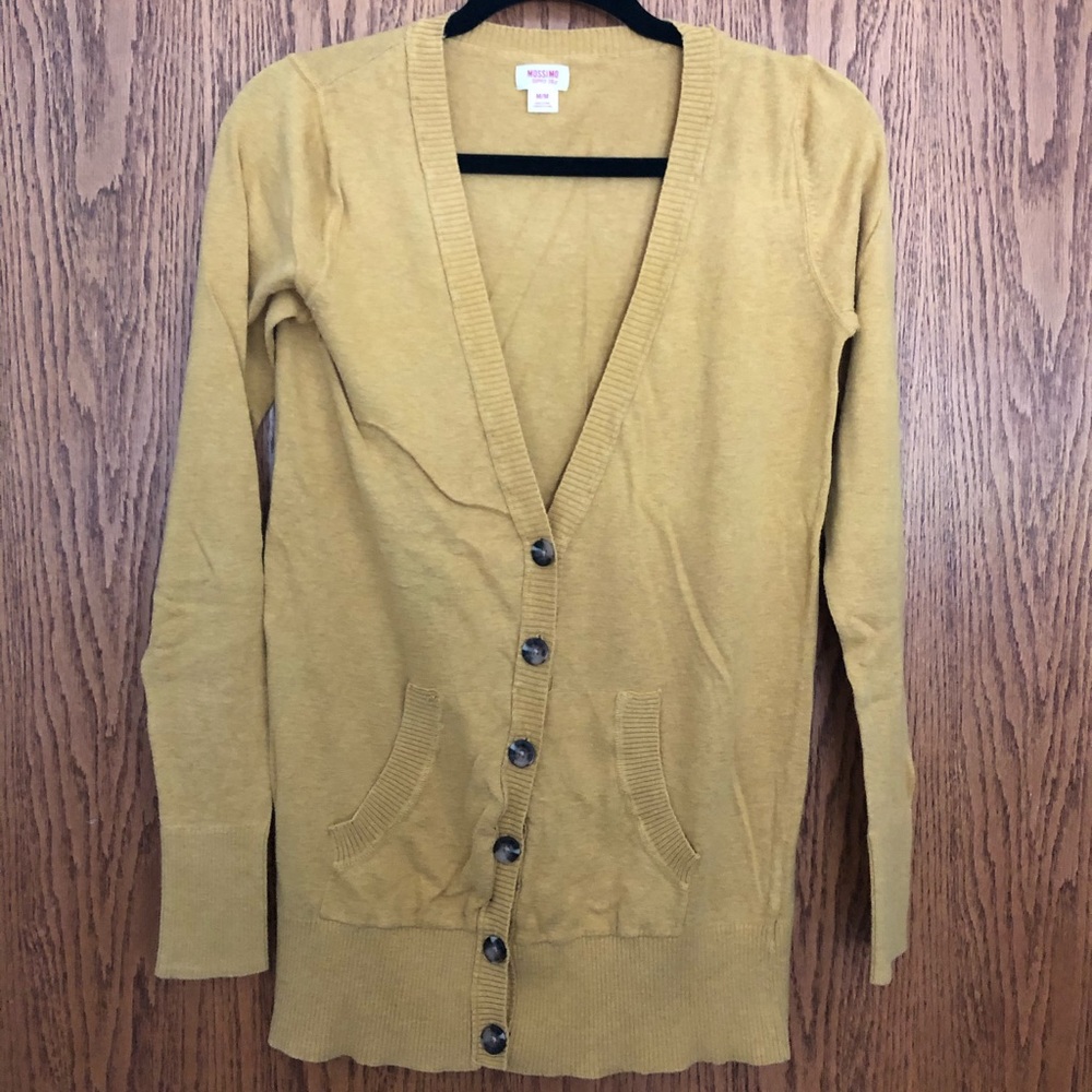 Mossimo Supply Co mustard cardigan